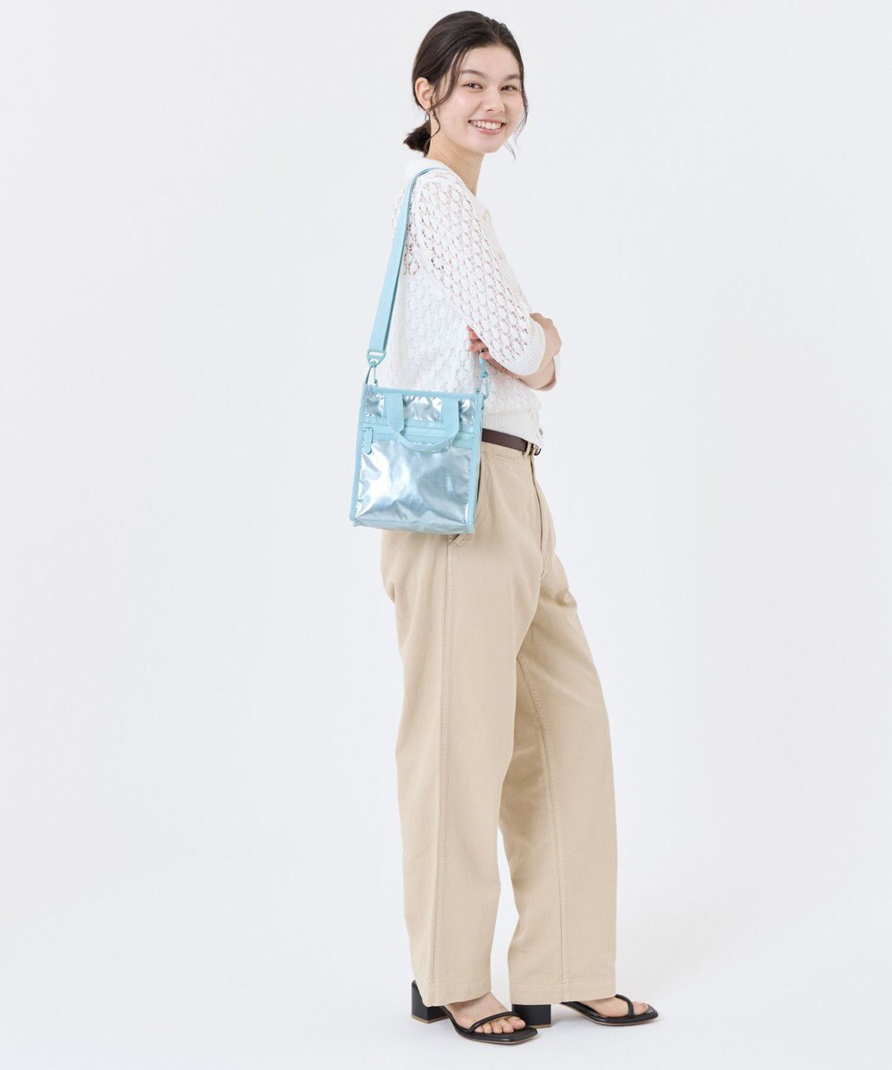 LeSportsac MINI N/S TOTE/アクアブルーシャイン 