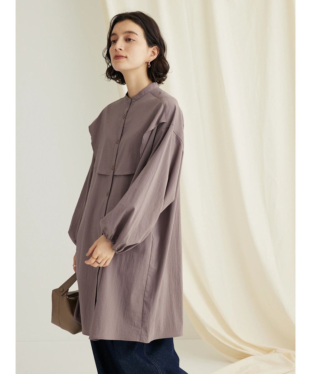 CRAFT STANDARD BOUTIQUE レーヨンデシンフリルチュニック 