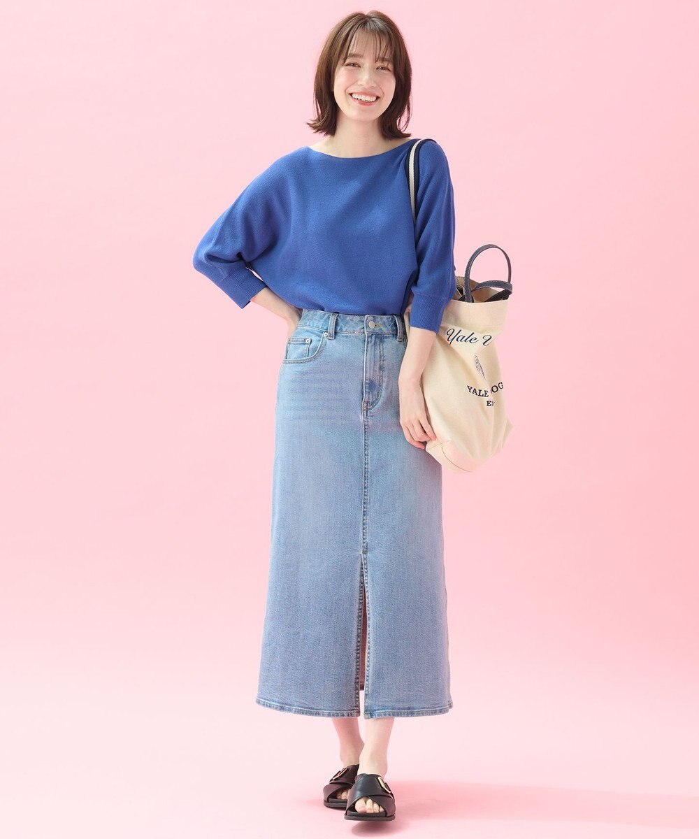 ANY L 【洗濯機可/アンチピリング/UVケア】アクリルガーターニット 