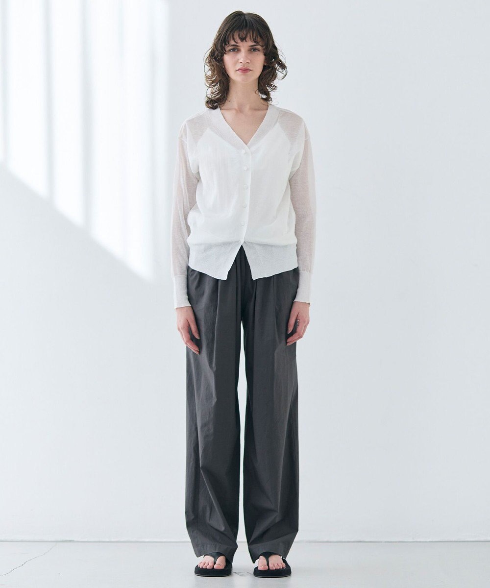 BEIGE， 【洗える・CLUEL 5月号掲載】MALLOW / コットンイージーワイドパンツ 