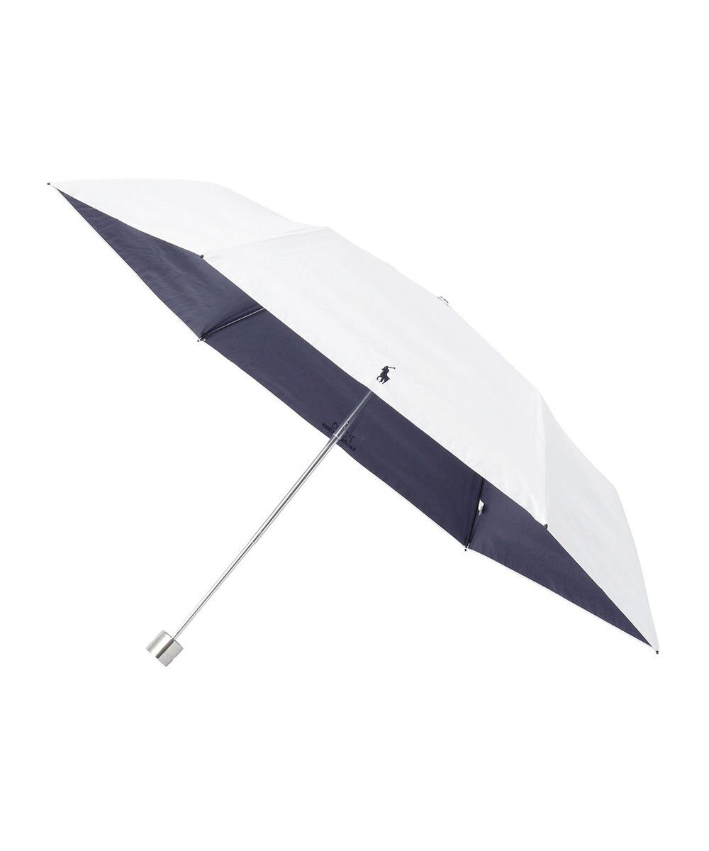 MOONBAT 【軽量】POLO RALPH LAUREN 晴雨兼用日傘 折りたたみ傘 PP刺繍／遮光 遮熱 UV 