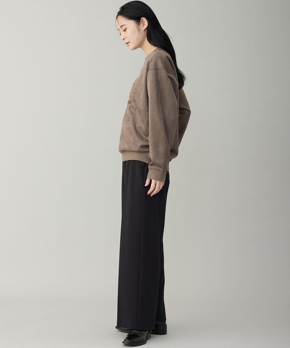 UNFILO MENS 【男女兼用】クリーンスエード エンボスロゴ クルー 