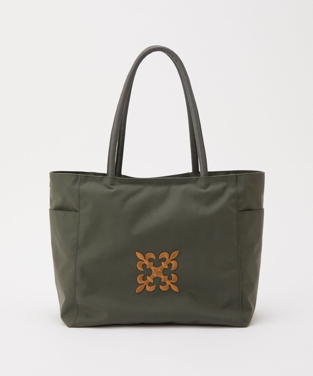 russet 【モノグラム刺繍】コーデュラナイロントートバッグ（CE-1776） 