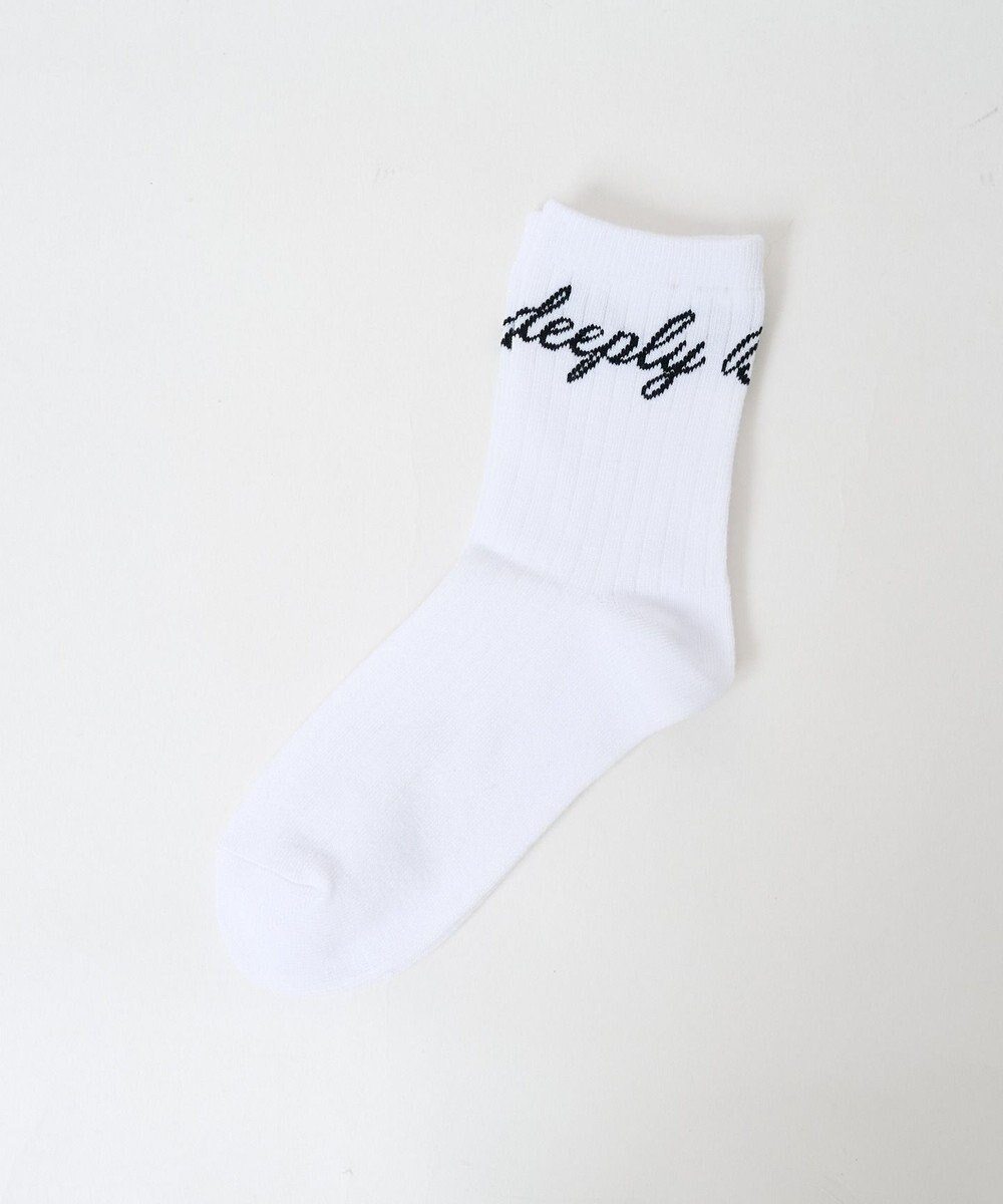 WEGO メッセージロゴソックス 