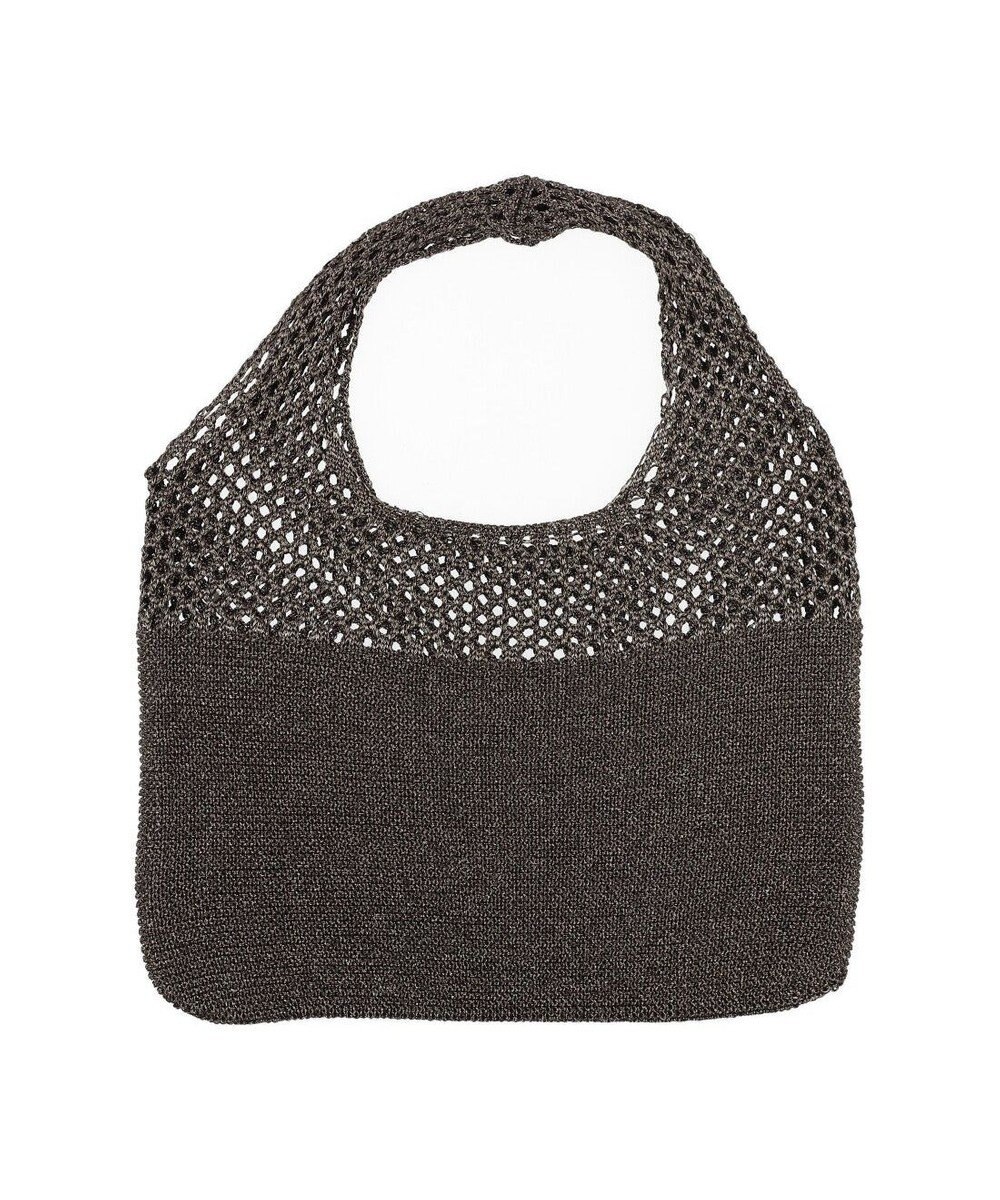 UNBILLION カシュカシュ cachecache / メタリック糸ホーボーバッグ 