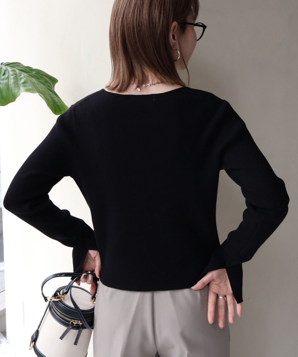 AMERICAN HOLIC スクエアリブニットカーディガン 