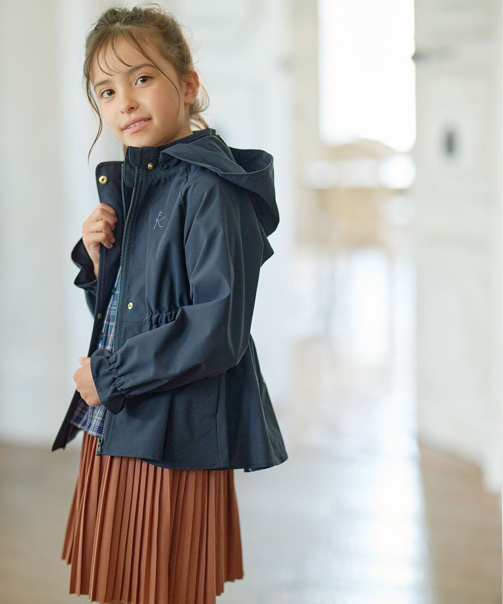 組曲 KIDS 【110-140cm】【撥水】ケープド マウンテンパーカー 