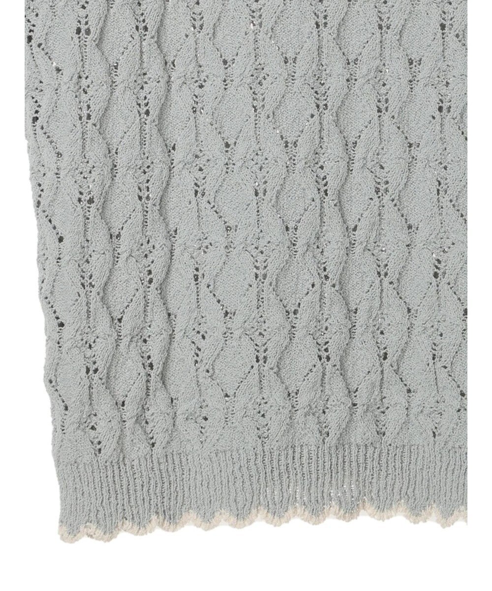 earth music&ecology クロッシェラインニットベスト 