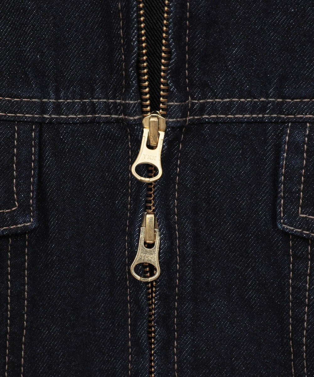 earth music&ecology ショートジップデニムジャケット 