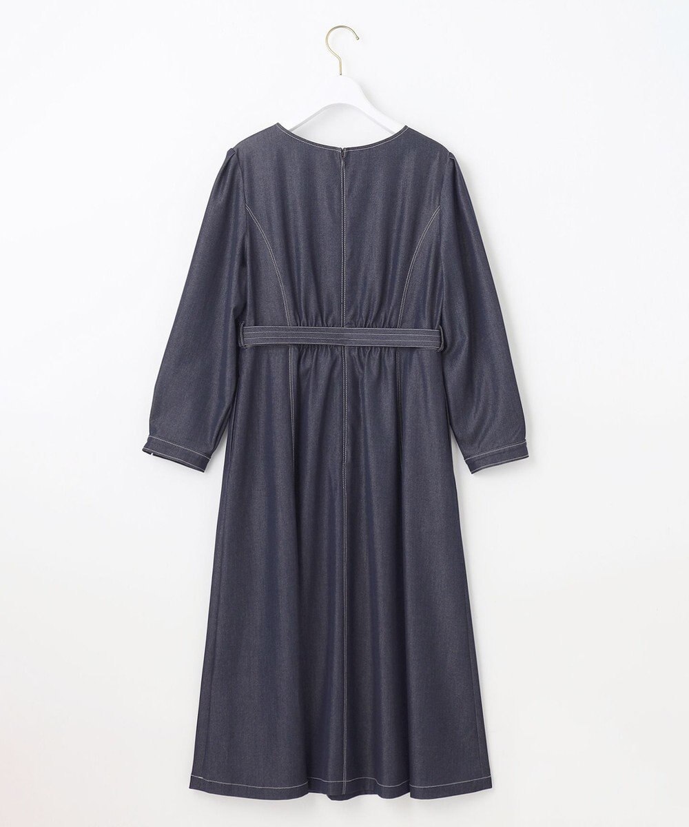 ANY SIS 【洗える】デニムライクシャンブレー ワンピース 
