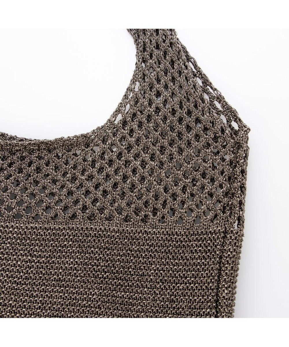 UNBILLION カシュカシュ cachecache / メタリック糸ホーボーバッグ 