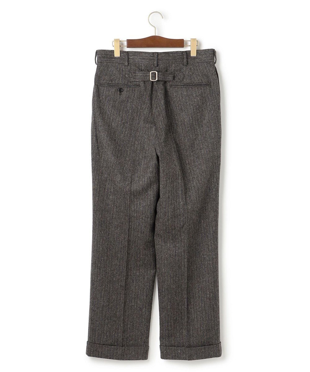 J.PRESS MEN 【J.PRESS ORIGINALS】Lambs Tweed New Piped Stem Slacks / Big Back Belt / Japan Made 