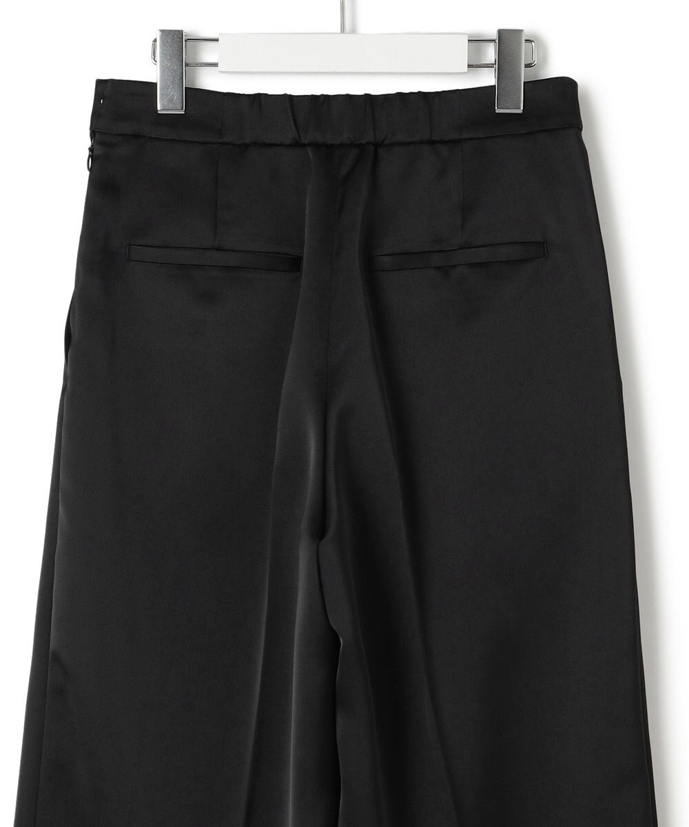 23区 【APPLAUDIR】クリアダブルサテン ワイドシルエットパンツ 