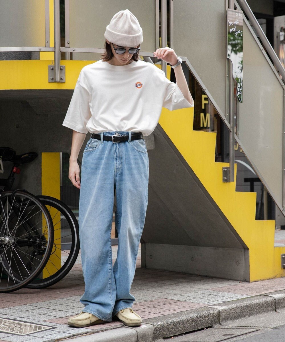 WEGO 【ユニセックス着用ITEM/綿100%/SMLサイズ展開】リラックスフィットワンポイントT（S） 