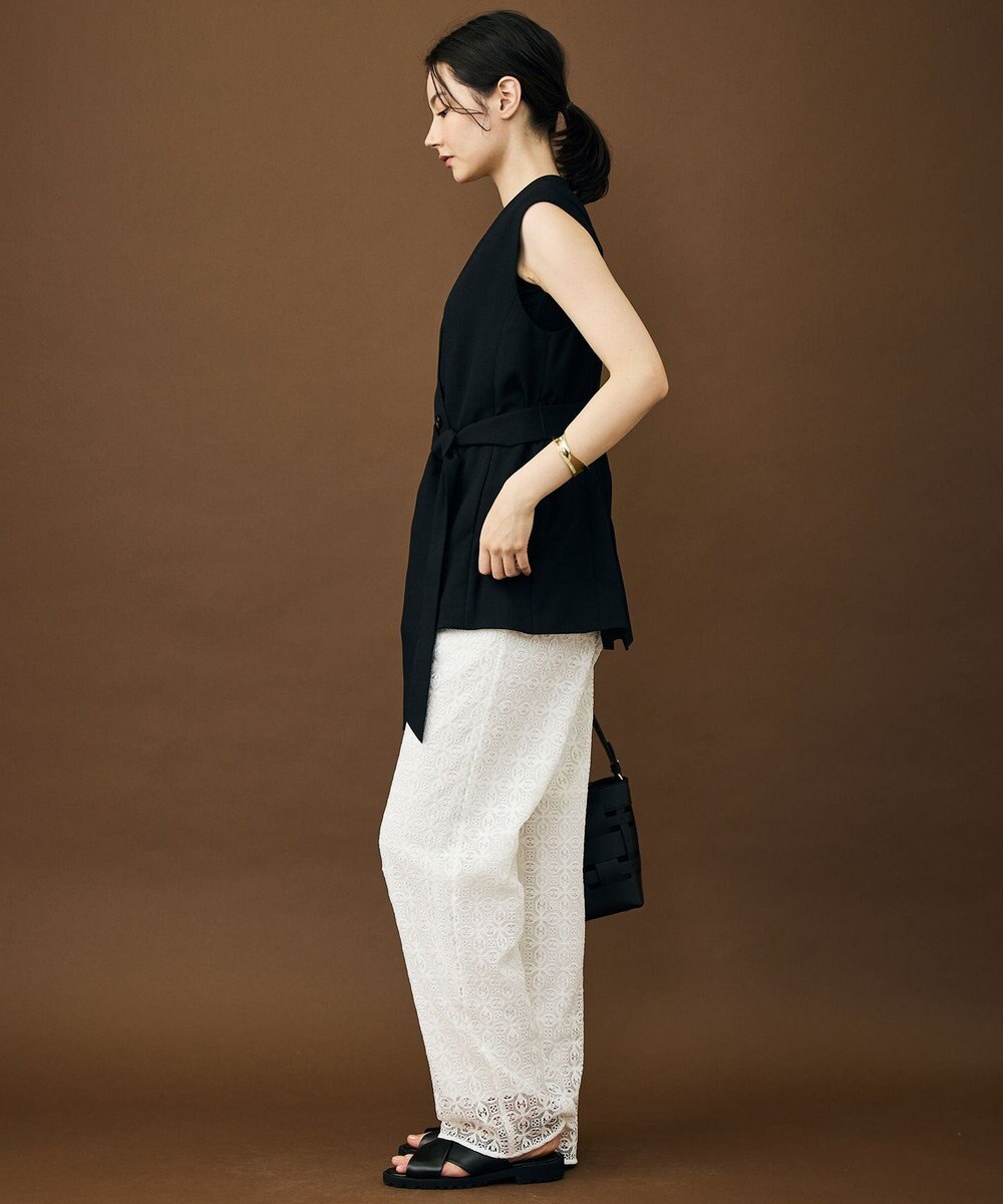 自由区 S リラックスバスケットノーカラー ジレ 