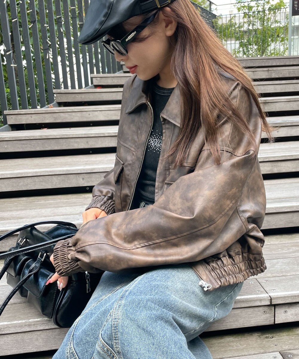 WEGO PUショートブルゾン 