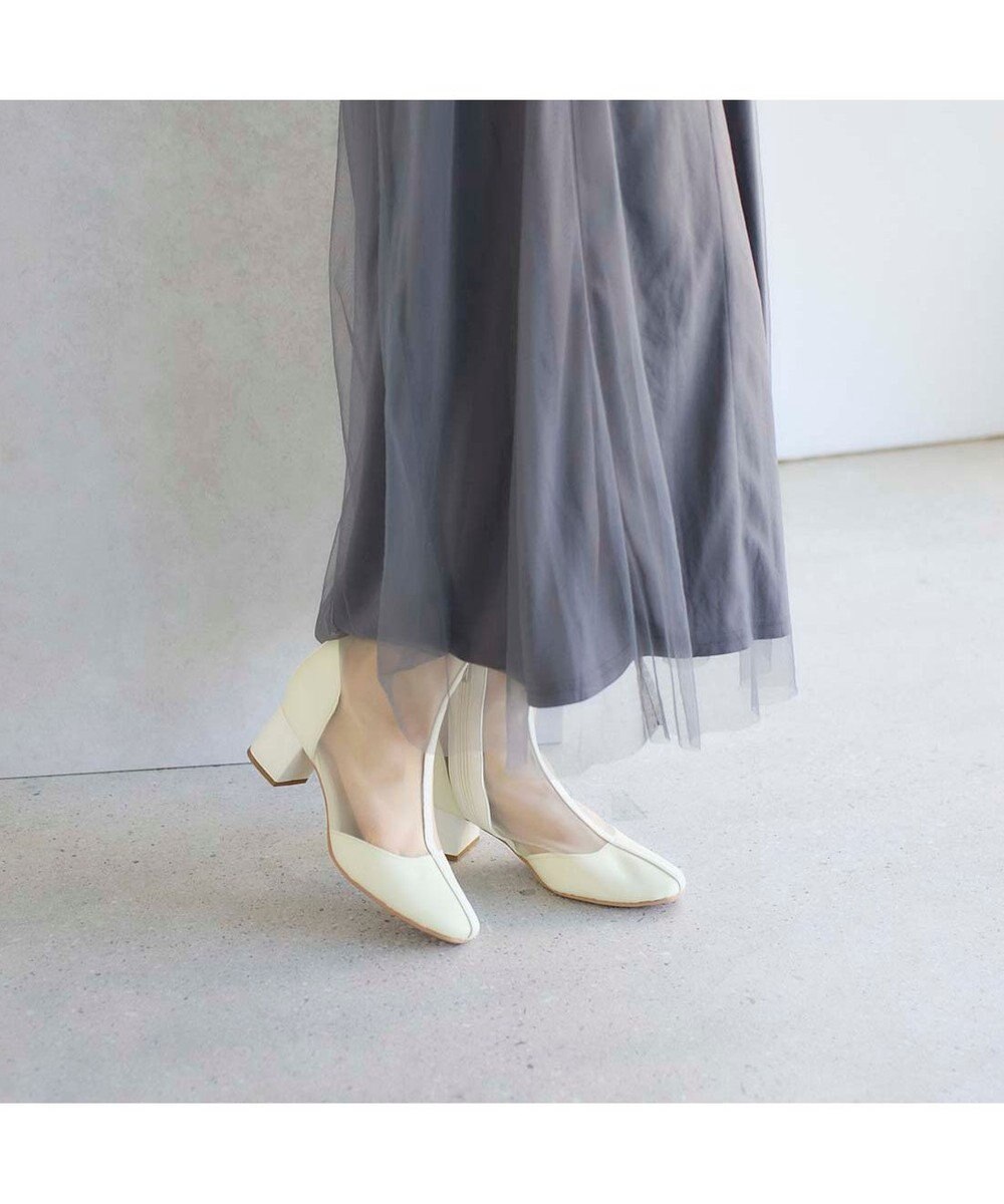 MODE ET JACOMO <noyau>ブロックヒールチュールブーツ 