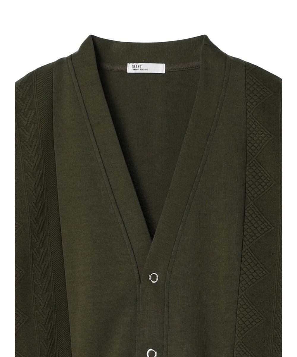 CRAFT STANDARD BOUTIQUE JQカット切り替えカーディガン1 