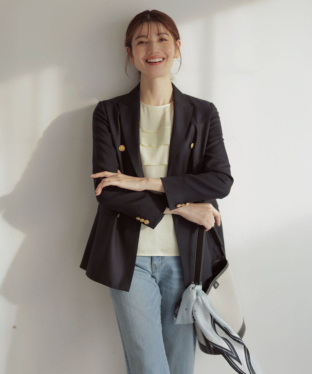 J.PRESS LADIES スクエアドット 剣先 スカーフ 