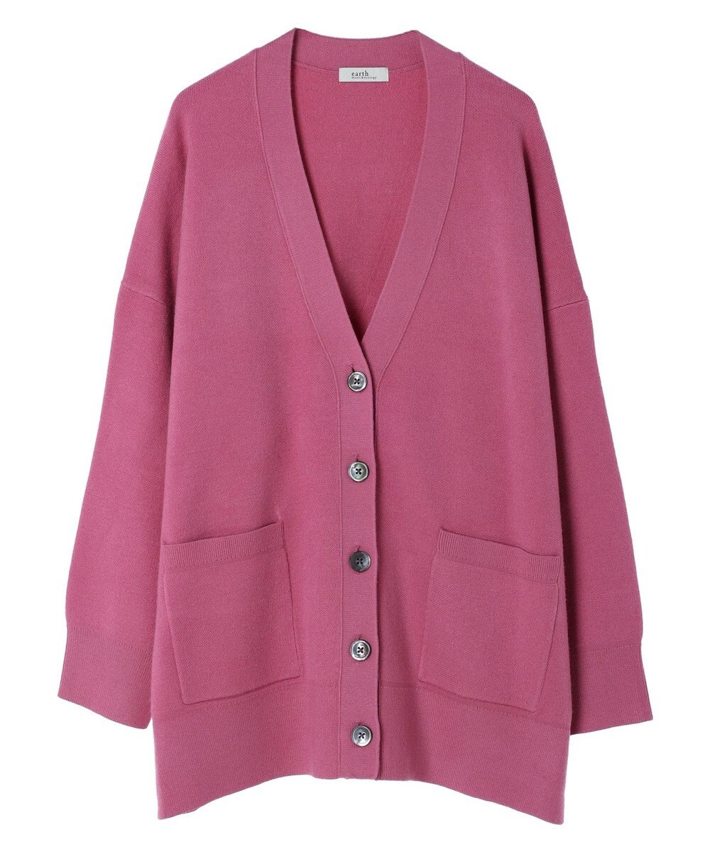 earth music&ecology やわらかタッチＶネックカーディガン 