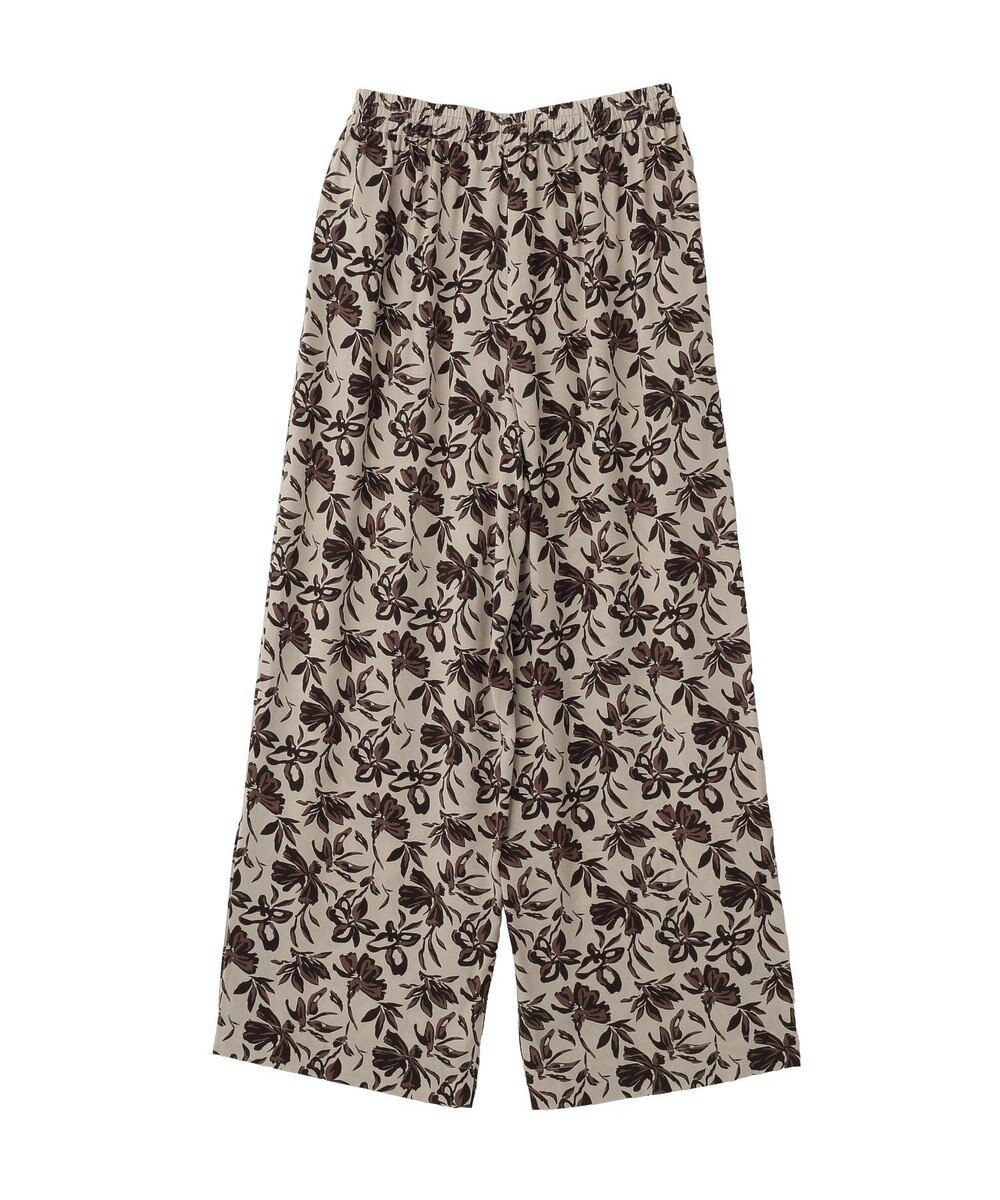 YECCA VECCA アートプリントスリットワイドパンツ 