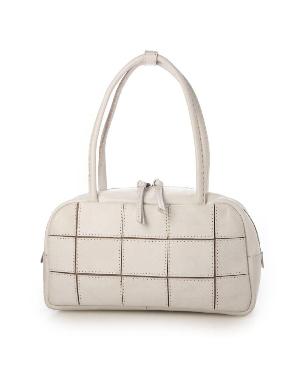 UNBILLION ピークスピーク PEAKS PEAK / 牛革パッチワーク横長ボストン 