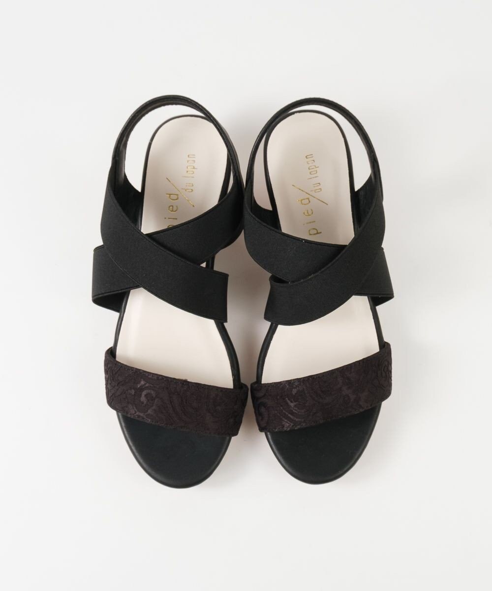 BONTRE 【pied du lapan/ピエドラパン】クロスベルトウエッジサンダル/50727ZI 