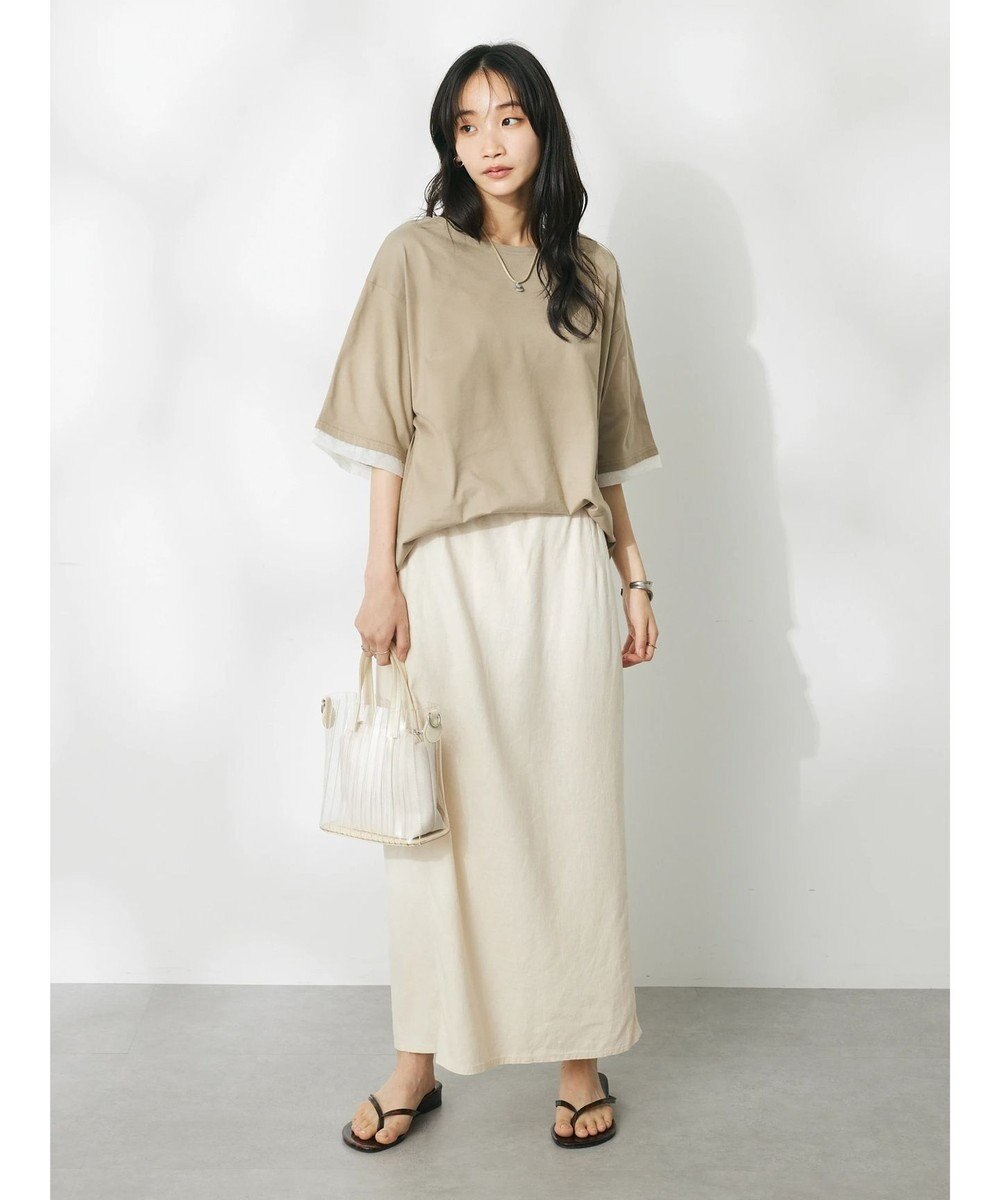 CRAFT STANDARD BOUTIQUE 【ＵＶカット】布帛切り替えプルオーバー 