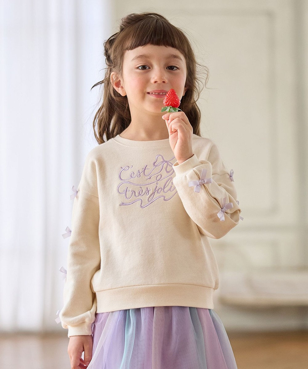 ANY KIDS 袖リボン トレーナー 