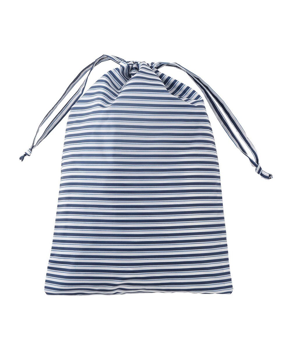 MOONBAT 【撥水】FLAT PURE サイクル レインポンチョ ボーダー 自転車 収納袋付き 