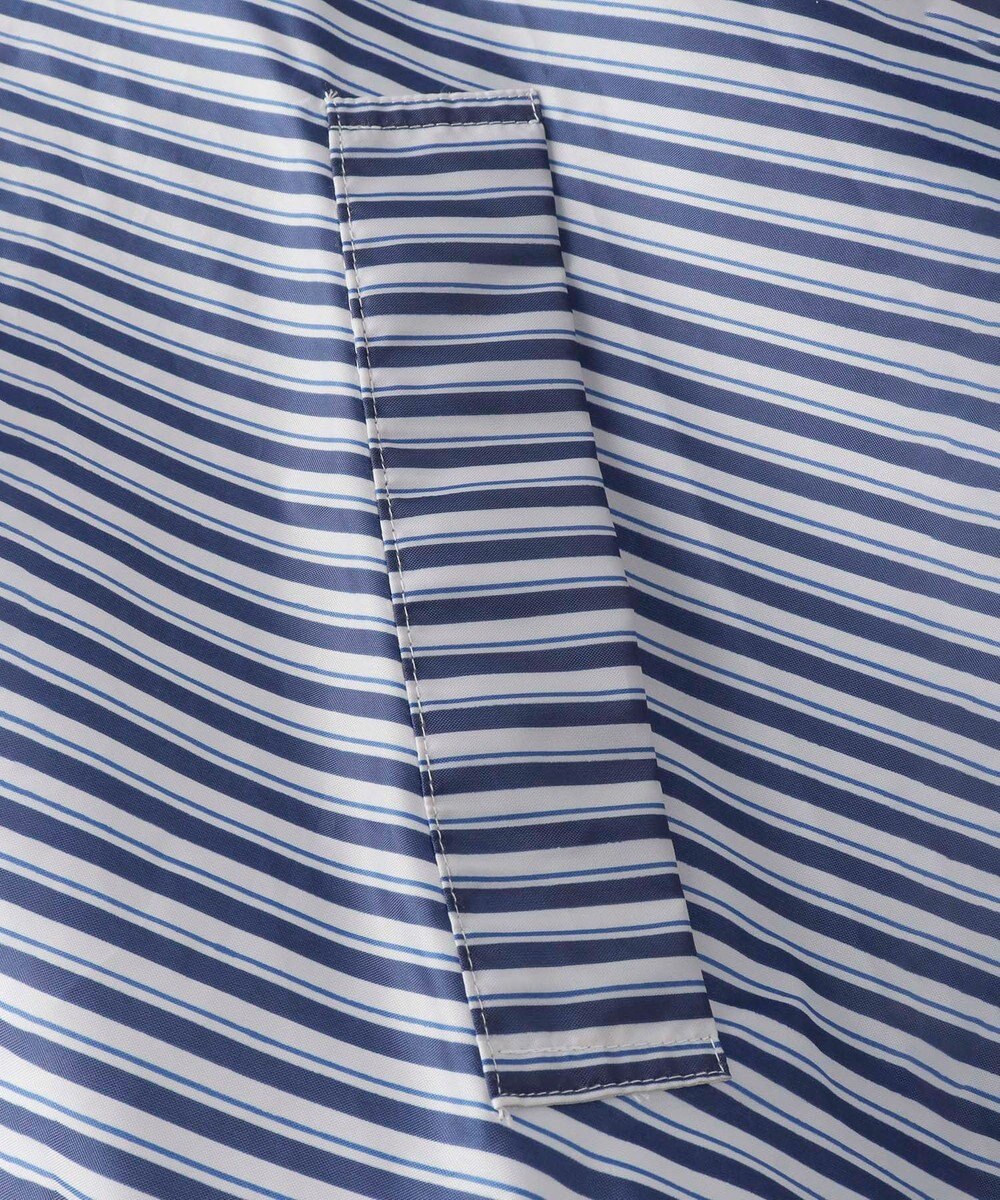 MOONBAT 【撥水】FLAT PURE サイクル レインポンチョ ボーダー 自転車 収納袋付き 