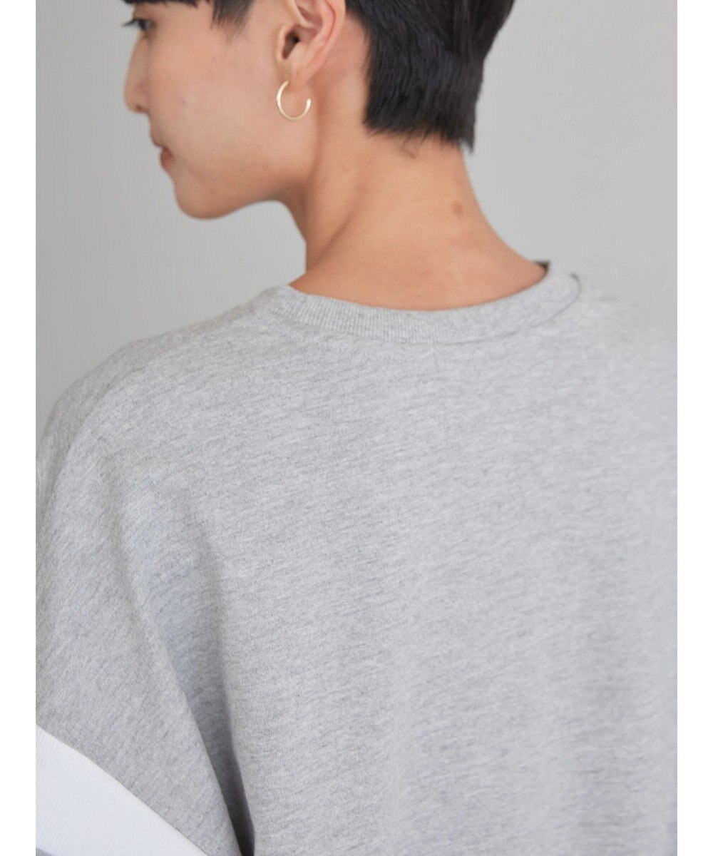 AMERICAN HOLIC 袖異素材ミニ裏毛プルオーバー 