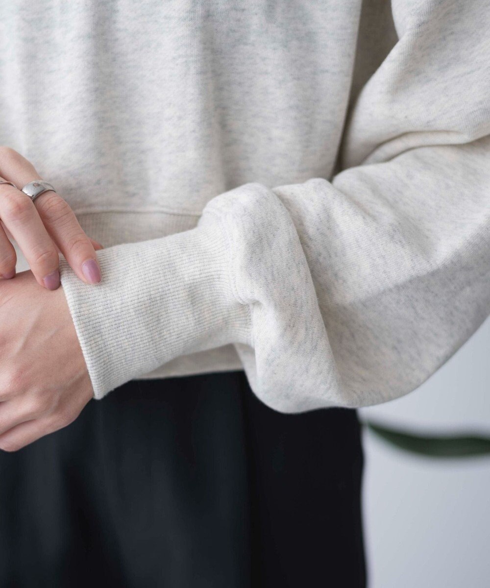 WEGO ハーフZIP襟付きショートスウェット 