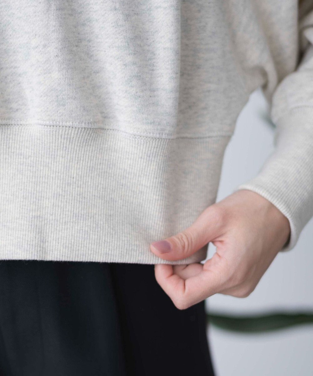 WEGO ハーフZIP襟付きショートスウェット 