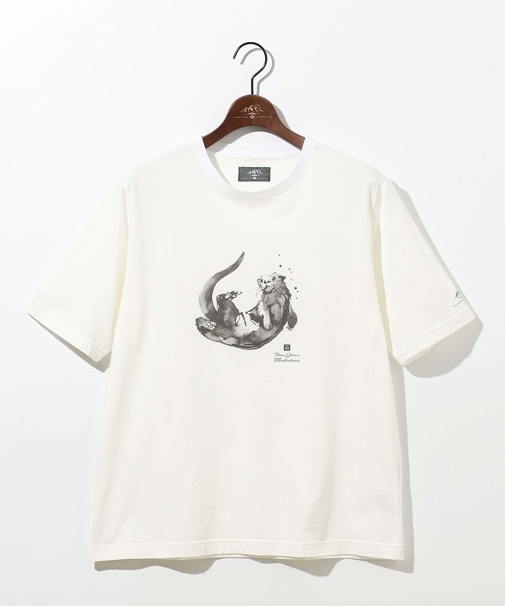 JOSEPH ABBOUD MOUNTAIN 【日本製・アーティストコラボレーション】プレーティング天竺Tシャツ 