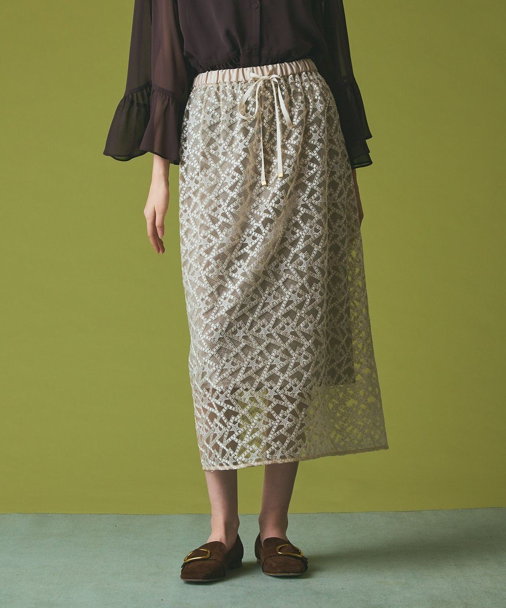 GRACE CONTINENTAL スターembチュールスカート 