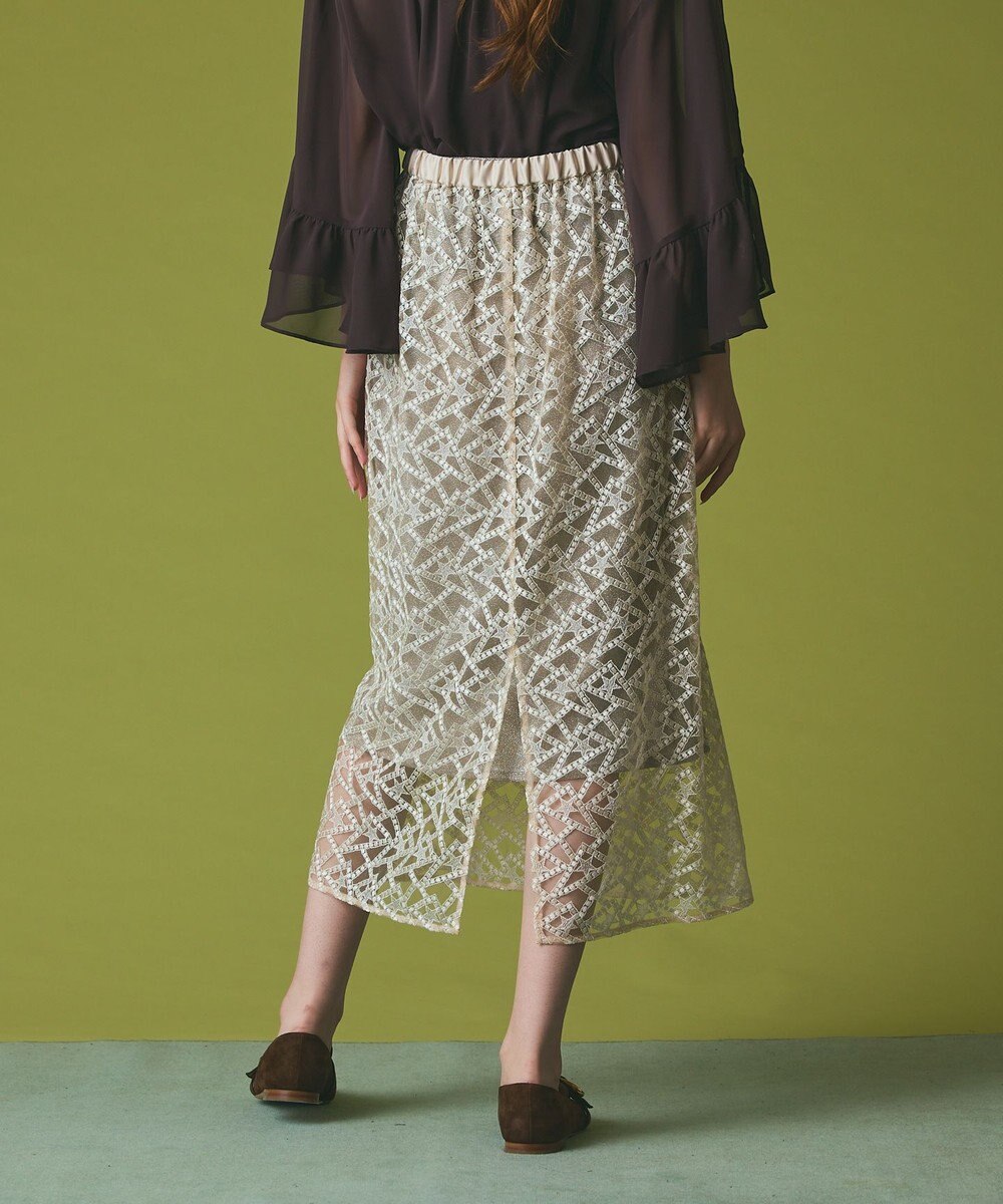 GRACE CONTINENTAL スターembチュールスカート 