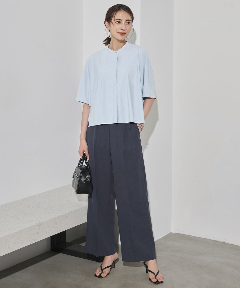 ICB L 【CLASSY.掲載・新色追加・WEB限定カラーあり】FluidBackSatin ワイドパンツ 