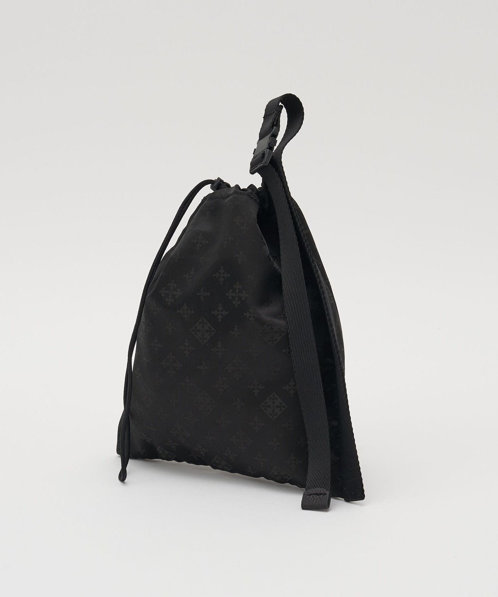 russet ナイロンジャガード巾着ポーチ L(Z-230) 