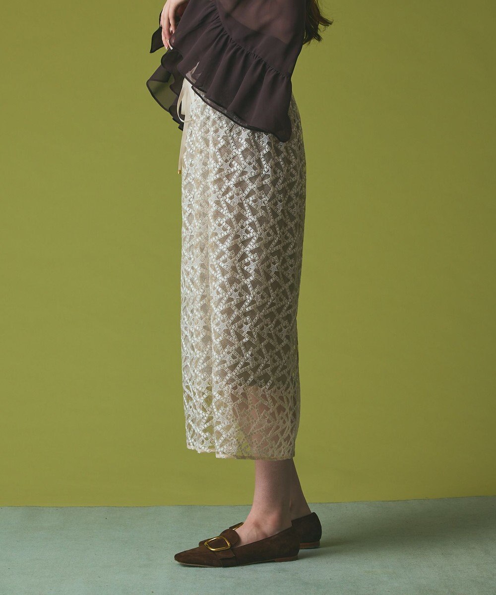 GRACE CONTINENTAL スターembチュールスカート 