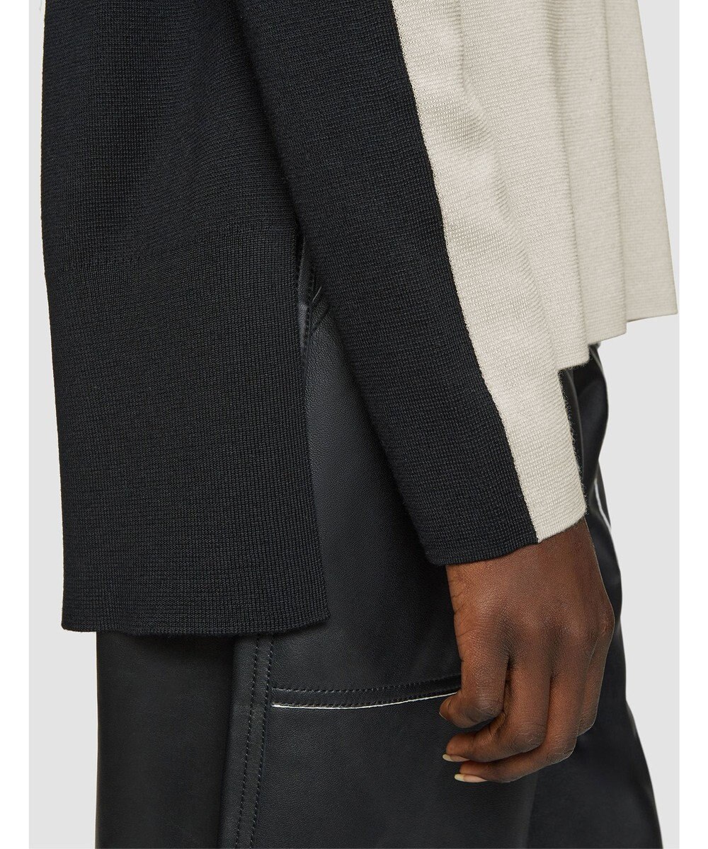 JOSEPH 【洗える】バイカラー　ロングスリーブニット 