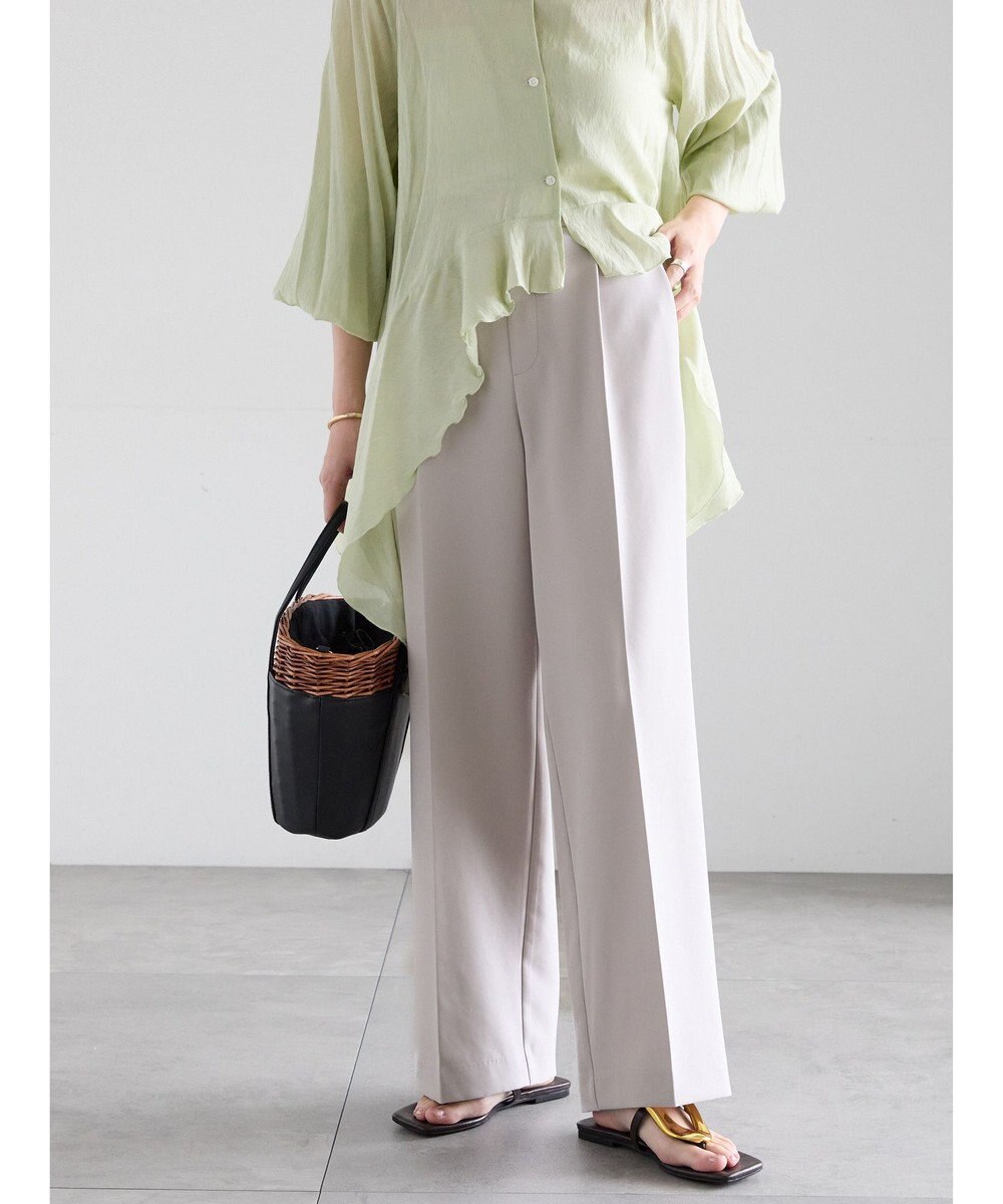 Te chichi 【雑誌掲載アイテム】ダブルクロスイージーワイドパンツ 