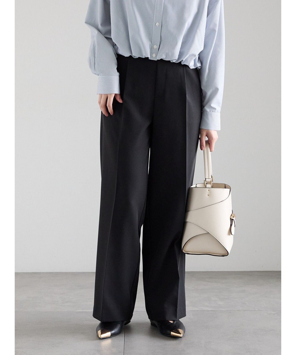 Te chichi 【雑誌掲載アイテム】ダブルクロスイージーワイドパンツ 