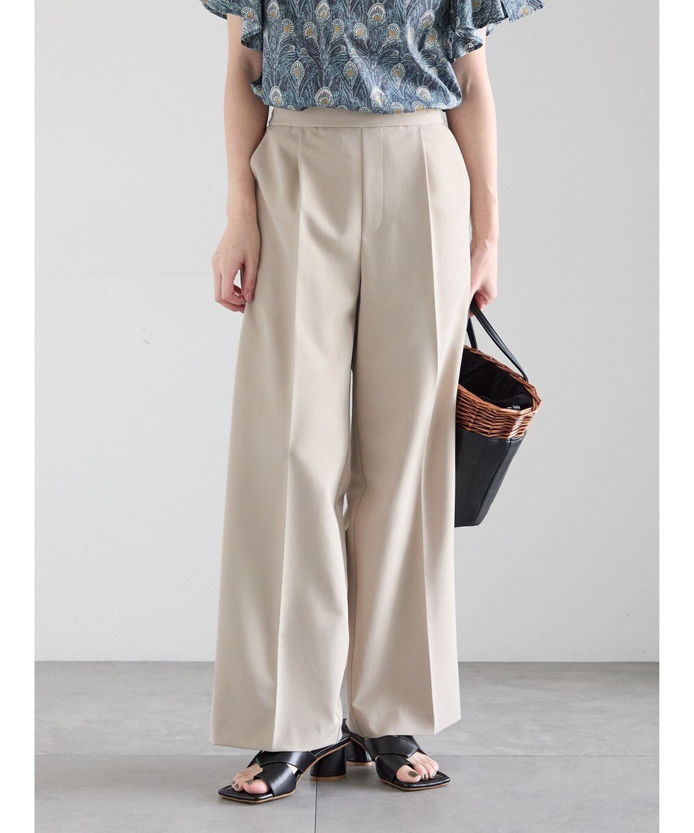 Te chichi 【雑誌掲載アイテム】ダブルクロスイージーワイドパンツ 