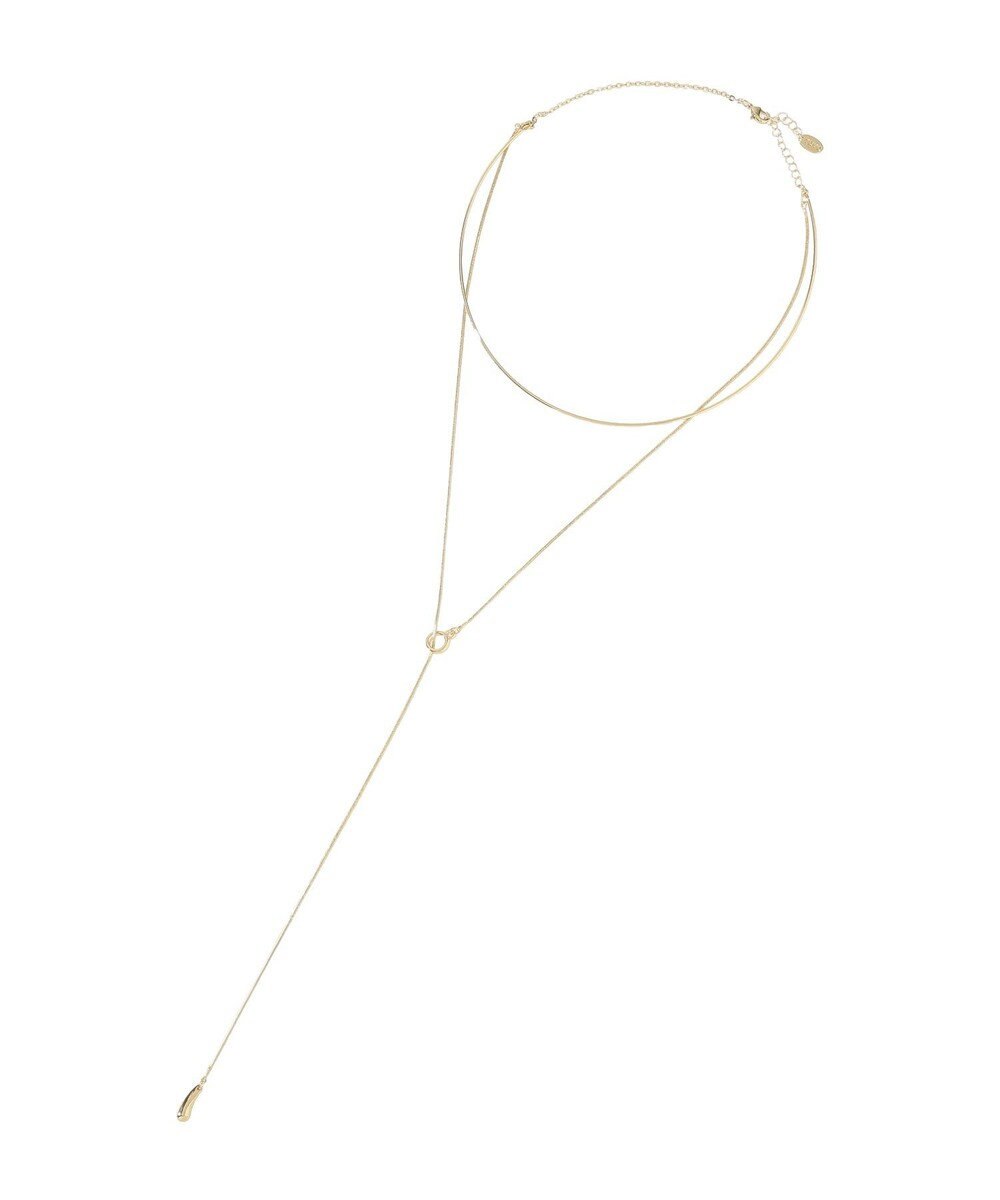 YECCA VECCA ハーフチョーカーY字ネックレス 
