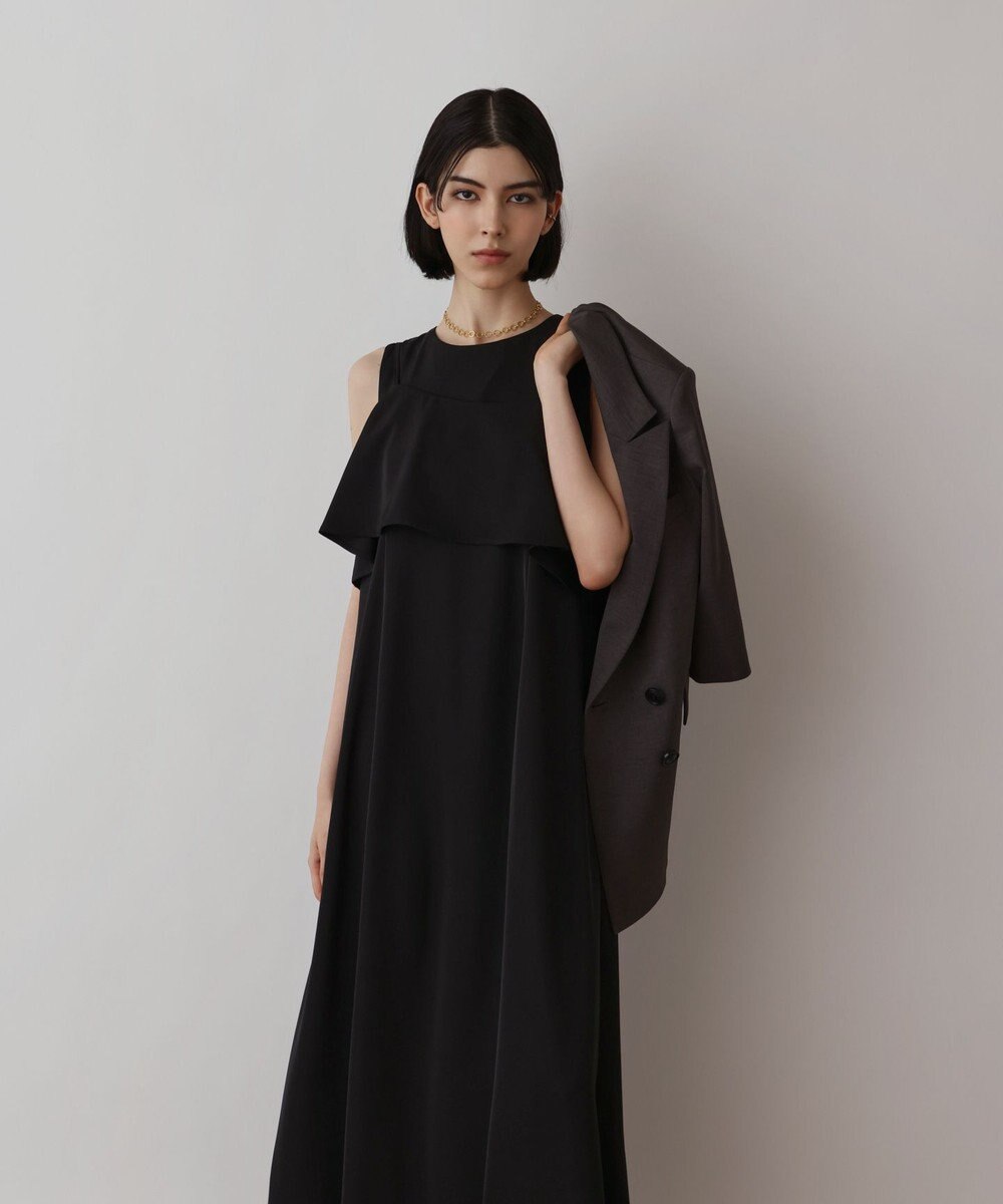 GRACE CONTINENTAL サテンレイヤードワンピース 