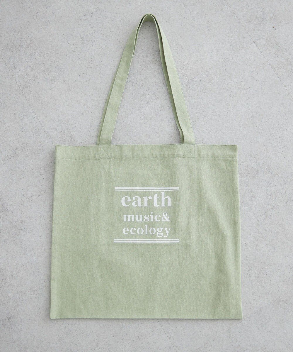 earth music&ecology バイカラーロゴトートバッグ 