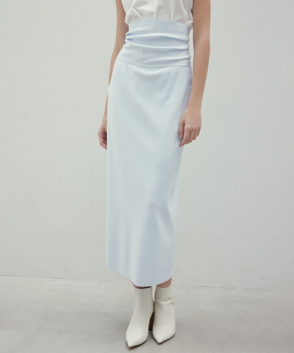 BEIGE， 【洗える】LAURA / Iラインリブスカート 