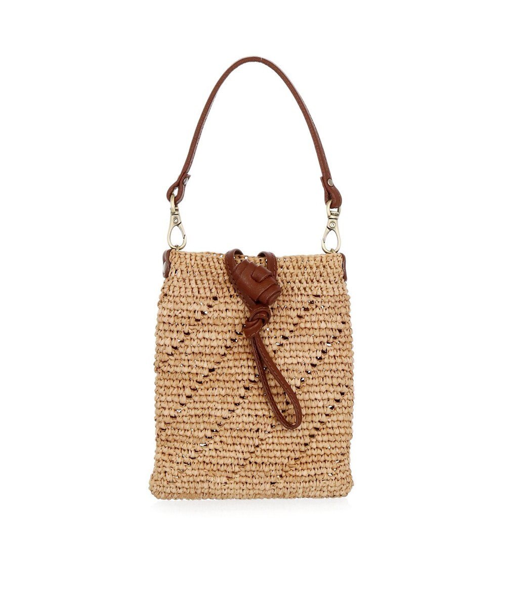 IBIZA ラフィア　スマートフォンポシェット 