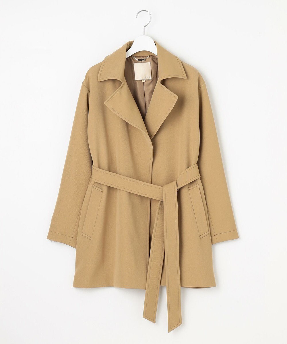 自由区 ミドル丈 トレンチコート 